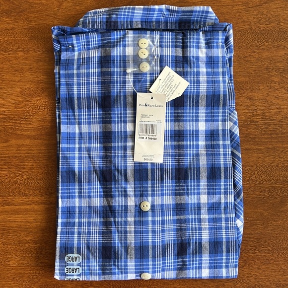 Polo by Ralph Lauren Andy Camp 100% Cotton short sleeve button down shirt, Large - Picture 5 of 5